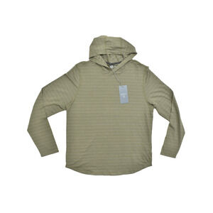 NEW VRST Men's Essential Hoodie Olive Green Feeder Stripe Regular Size M NWT